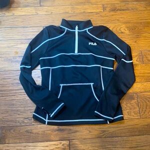 Fila black medium pullover jacket